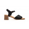 Women's Leather Sandals Cutout Wood Heel Buckle SS-606149,95 €