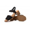 Women's Leather Sandals Cutout Wood Heel Buckle SS-606149,95 €