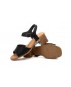 Women's Leather Sandals Cutout Wood Heel Buckle SS-606149,95 €