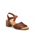 Sandalias Mujer Piel Grabado Láser Tacón Hebilla Plantilla Gel SS-7065 49,95 €