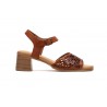 Sandalias Mujer Piel Grabado Láser Tacón Hebilla Plantilla Gel SS-7065 49,95 €