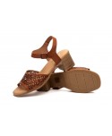 Sandalias Mujer Piel Grabado Láser Tacón Hebilla Plantilla Gel SS-7065 49,95 €
