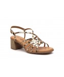 Women's Leopard Platinum Sandals with Heel Buckle Gel V-26041-154,95 €