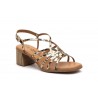 Women's Leopard Platinum Sandals with Heel Buckle Gel V-26041-154,95 €