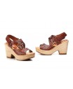 Women's Sandals Oak Leather Platform Xbonita XB-203854,95 €