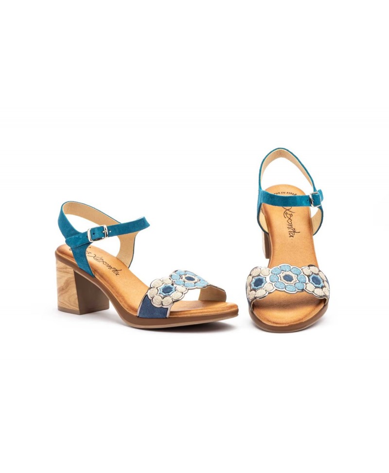 Women's Sandals Pink Heel Xbonita Flower XB-42998 (2050)54,95 €
