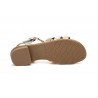 Women's Silver Leather Sandals with Buckle Gel ZAN-271344,95 €