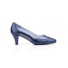 Zapatos Mujer Piel Azul Platino Serpiente Tacón JAM-5209 49,90 €