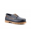 Nautical Men's Leather Pull Marron Navy Thick Sole Stitched Iberian IBERICO-780249,90 €