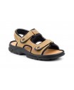 Sandalias Hombre Piel Negro Marrón Aventura MORXIVA-7001 39,90 €