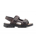 Sandalias Hombre Piel Negro Marrón Aventura MORXIVA-7001 39,90 €