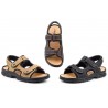 Sandalias Hombre Piel Negro Marrón Aventura MORXIVA-7001 39,90 €