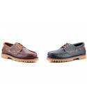 Nautical Men's Leather Pull Marron Navy Thick Sole Stitched Iberian IBERICO-780249,90 €