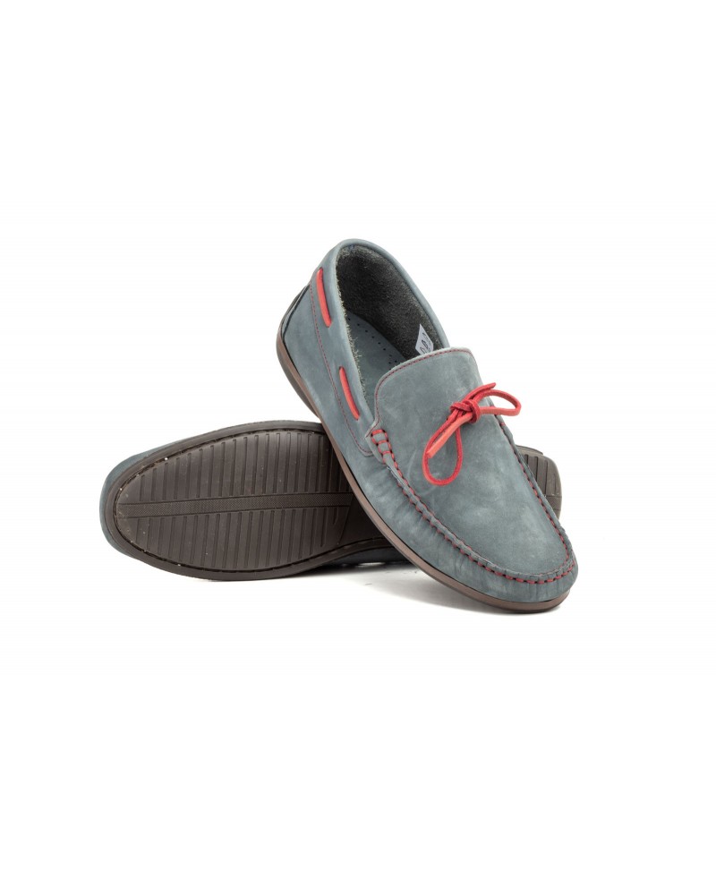 Náuticos Hombre Piel Nobuck Jeans