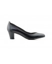 Women's Shoes Black Leather Heel Large Sizes Zancadas JAM-380453,90 €