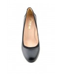 Women's Shoes Black Leather Heel Large Sizes Zancadas JAM-380453,90 €