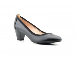 Women's Shoes Black Leather Heel Large Sizes Zancadas JAM-380453,90 €