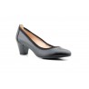 Women's Shoes Black Leather Heel Large Sizes Zancadas JAM-380453,90 €