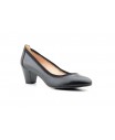 Women's Shoes Black Leather Heel Large Sizes Zancadas JAM-380453,90 €