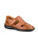 Sandalias Crispinos Hombre Piel Negro Coñac Cosido Billy CACTUS-4015XXL 64,90 €