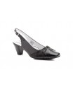 Woman Shoes Black Leather Heel JAM-552454,90 €