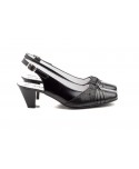 Woman Shoes Black Leather Heel JAM-552454,90 €