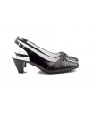 Woman Shoes Black Leather Heel JAM-552454,90 €