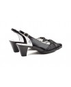 Woman Shoes Black Leather Heel JAM-552454,90 €