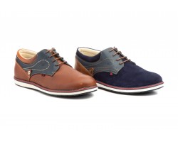 Men's Leather Shoes Navy Split Napa Camel Magistral MAGISTRAL-94049,00 €