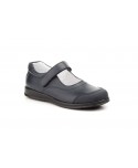Merceditas Shoes Schoolboy Girl Leather Marine Type Velcro SERNA-802939,90 €