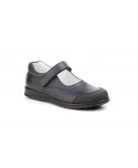 Zapatos Merceditas Colegial Niña Piel Marino Tipo Velcro SERNA-8029 39,90 €