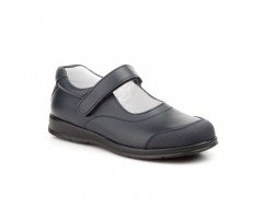 Zapatos Merceditas Colegial Niña Piel Marino Tipo Velcro SERNA-8029 39,90 €