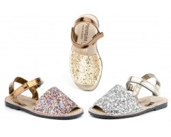 Avarca Menorquinas Children Glitter Multi Gold Silver Pink Velcro Padded MENORQUINA-670124,90 €