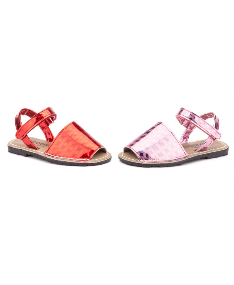 Avarca Menorquinas Girls Bubbles 3D Red Pink Velcro Padded MENORQUINA-670124,90 €