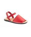 Avarcas Menorquinas Children Unisex White Navy Leather Padded Red MENORQUINAS-670124,90 €