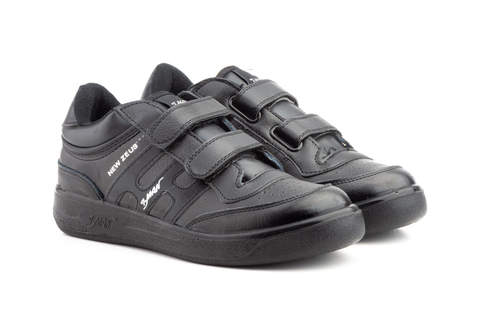 black velcro sports shoes