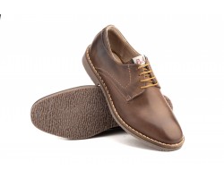 Derby Shoes Man Brown Leather Black Laces Pepe Agulló PEPE-AGULLO-151649,90 €