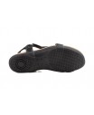 Sandals Men Leather Black Brown Velcro Pepe Agulló PEPE-AGULLO-90039,90 €