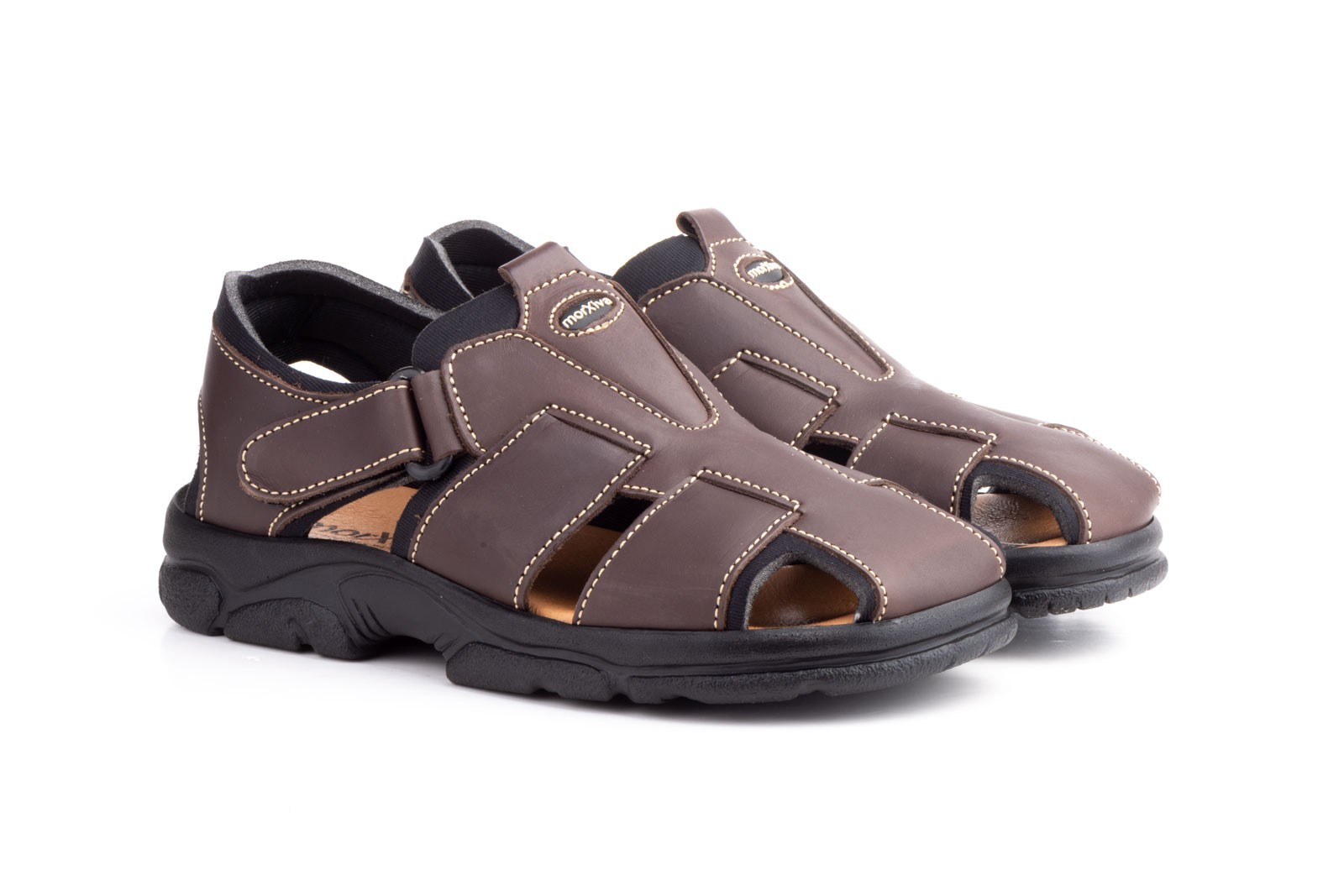 Sandalias Californianas Hombre Piel Marrón