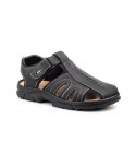 Sandalias Californianas Men Black Leather Morxiva MORXIVA-701839,90 €