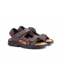 Sandalias Californianas Hombre Piel Negro Marrón MORXIVA-7009 39,90 €