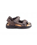 Sandalias Californianas Hombre Piel Negro Marrón MORXIVA-7009 39,90 €