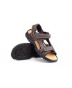 Sandalias Californianas Hombre Piel Negro Marrón MORXIVA-7009 39,90 €