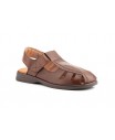 Men's Sandals Black Leather Type Velcro Good Ibérico IBERICO-140939,90 €