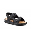 Sandalias Hombre Piel Negro Marrón Aventura MORXIVA-7001 39,90 €