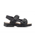 Sandalias Hombre Piel Negro Marrón Aventura MORXIVA-7001 39,90 €