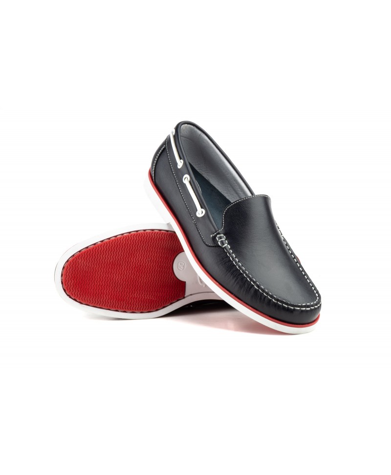 Nautical Moccasin Man Leather Marine Good Ibérico