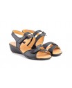 Sandalias Mujer Piel Colores Cuña Velcro ALTO-ESTILO-454 34,90 €