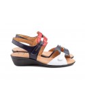 Sandalias Mujer Piel Colores Cuña Velcro ALTO-ESTILO-454 34,90 €