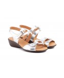 Sandalias Mujer Piel Colores Cuña Velcro ALTO-ESTILO-454 34,90 €